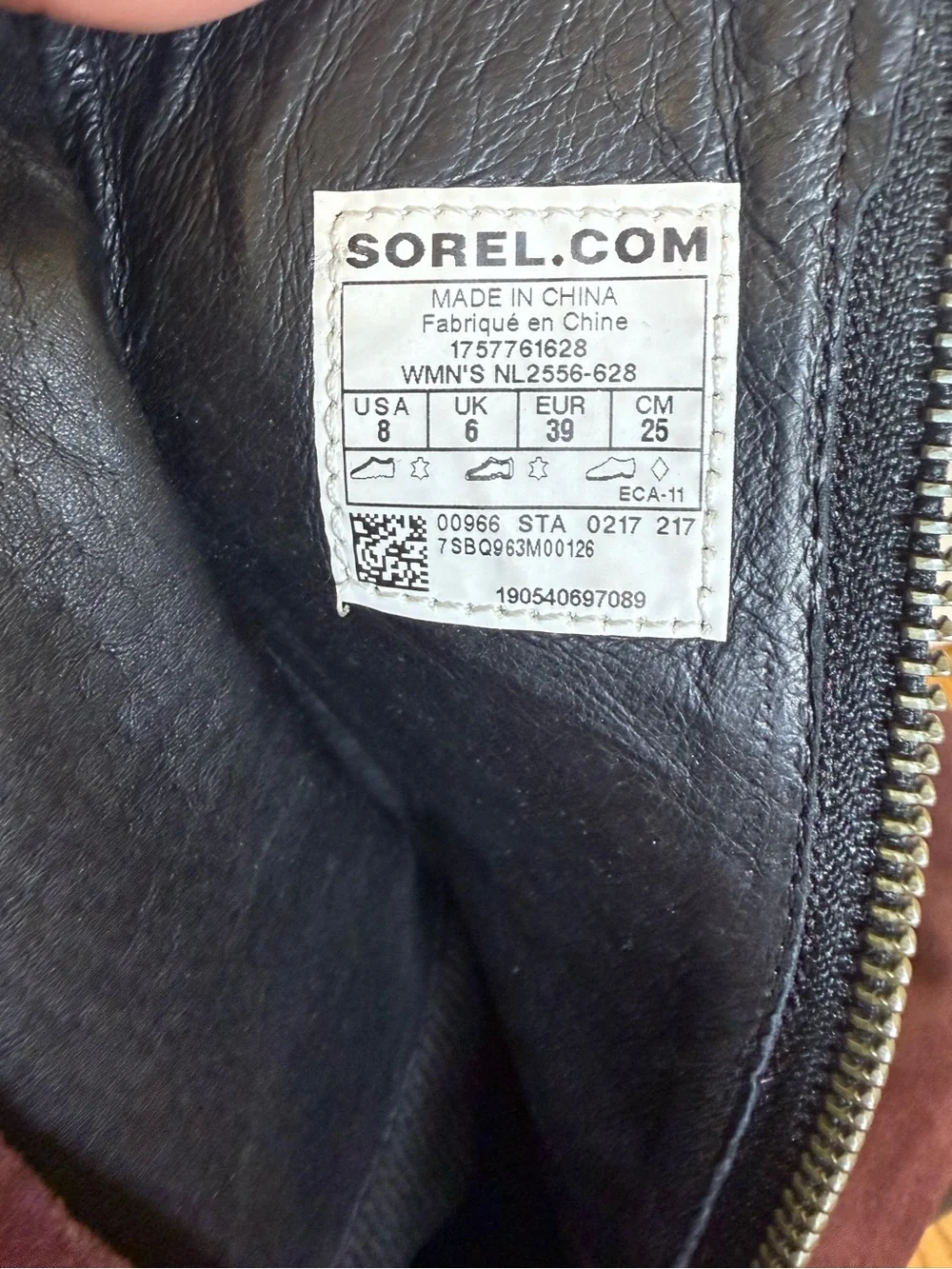 Sorel After Hours Wedge Heel Suede Leather Boots Redwood Burgundy Brown Size 8